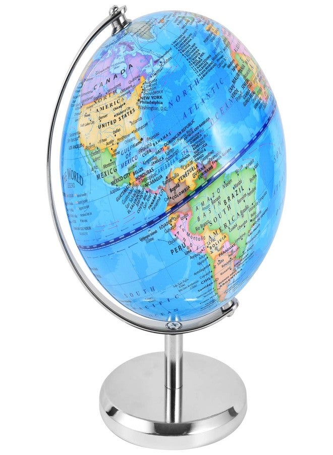 KISEER 6 Inch World Globe Rotating Earth Spinning Globe with Heavy Metal Stand for Kids Geography Classroom Education or Office Home Decorations - Image 1
